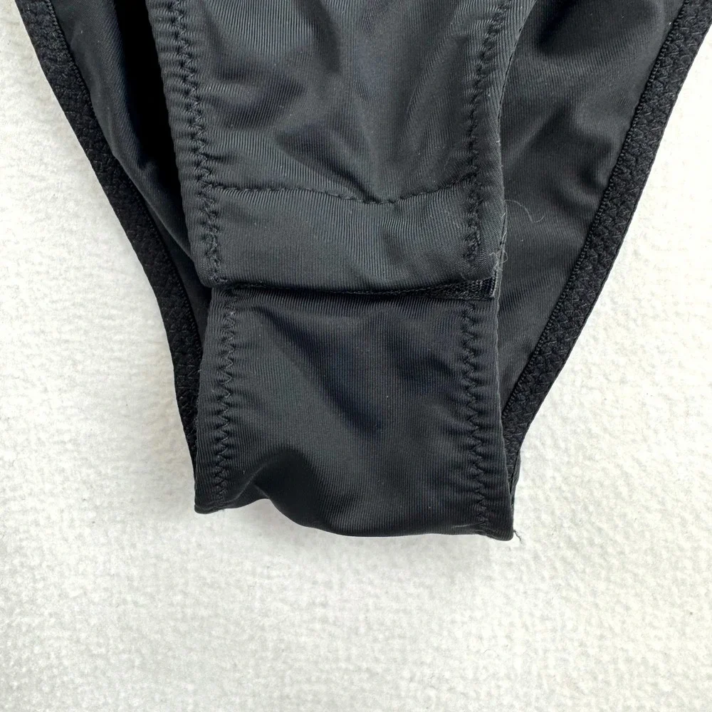 Anthropologie‎ Womens Black Cutout Strappy One Piece Bodysuit Swimsuit XS - Picture 5 of 7